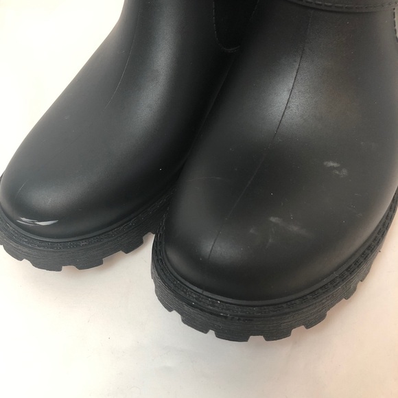 Tommy Hilfiger womens buckle black rainboot 7 - Picture 4 of 7